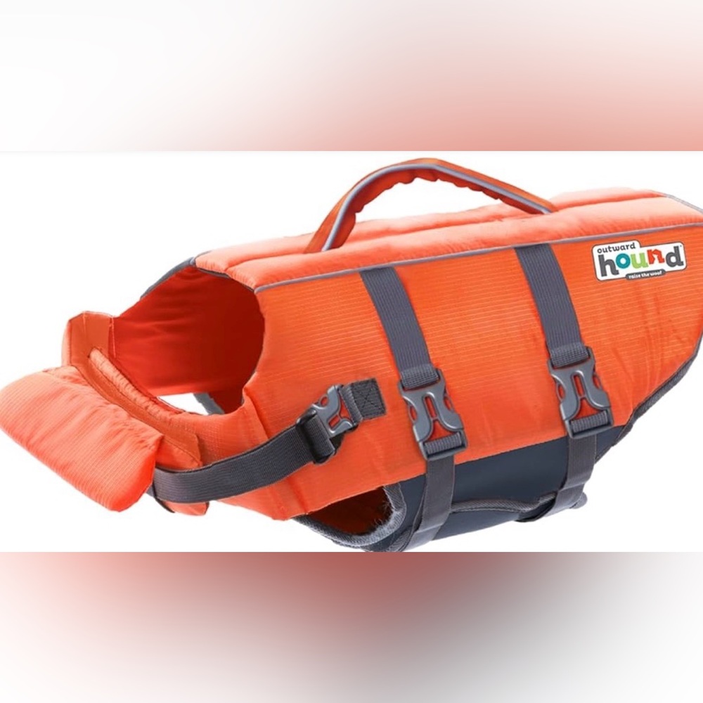 Outward Hound Orange Dog Life Jacket size Small